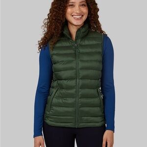32 Degrees Hunter Green Mountain View Puffer Vest Large NWT